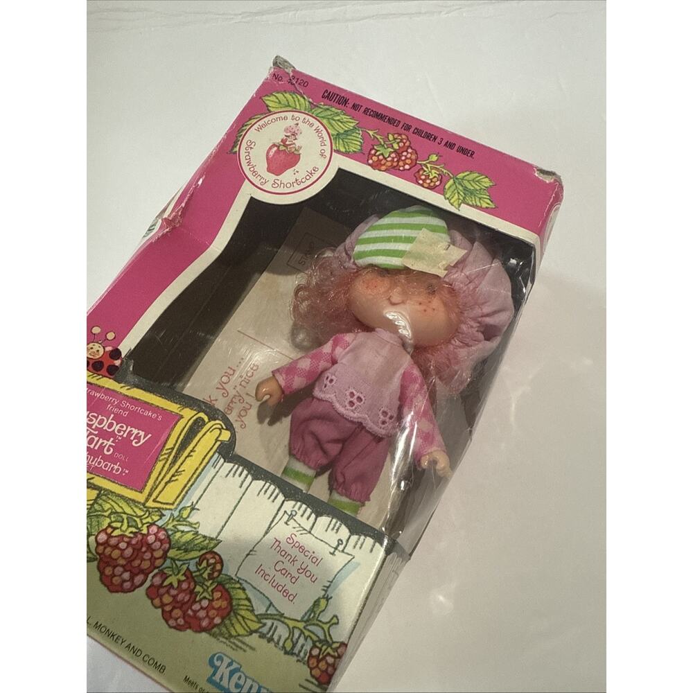 1980’s Strawberry Shortcake RASPBERRY TART 5.5” Doll Kenner Vintage With Box - Picture 10 of 10